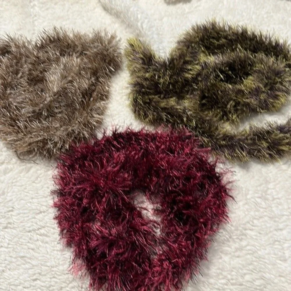 Three Knit Scarves 🧣
